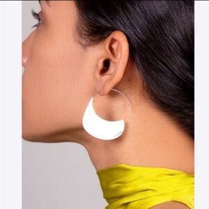 Elegant Silver Hoop Earrings